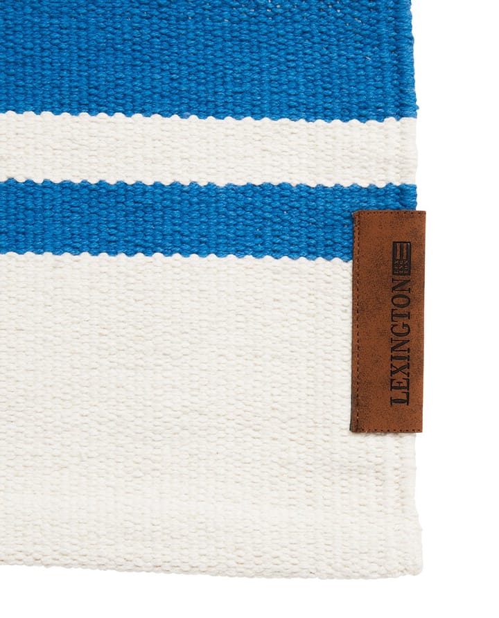 Χαλί εισόδου Organic Striped Cotton 80x220 cm, Blue-white Lexington