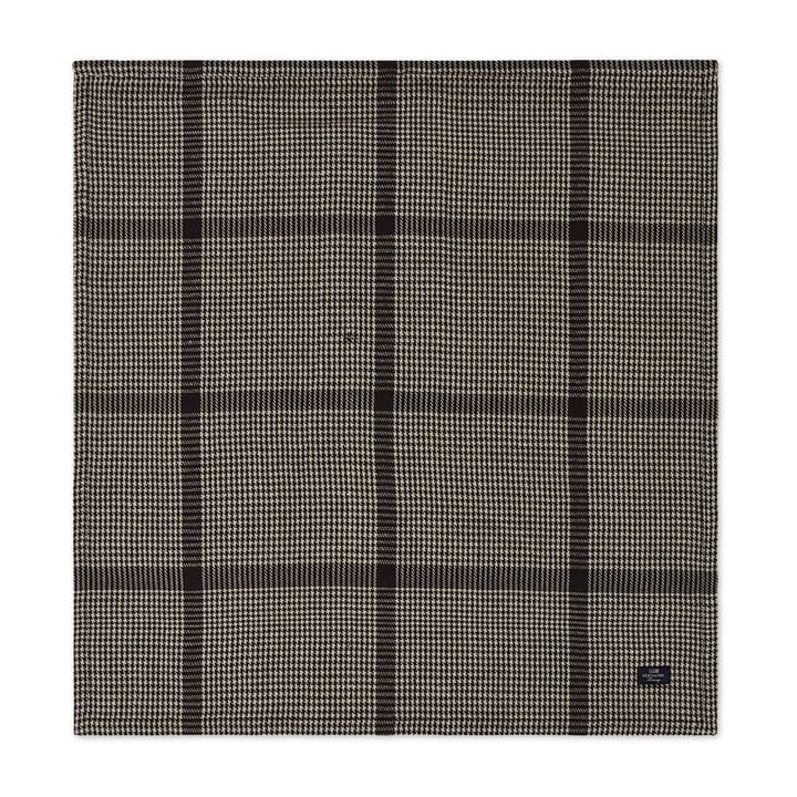 Pepita καρό βαμβακερή λινή υφασμάτινη πετσέτα 50x50 cm - Σκούρο Γκρι-μπεζ - Lexington