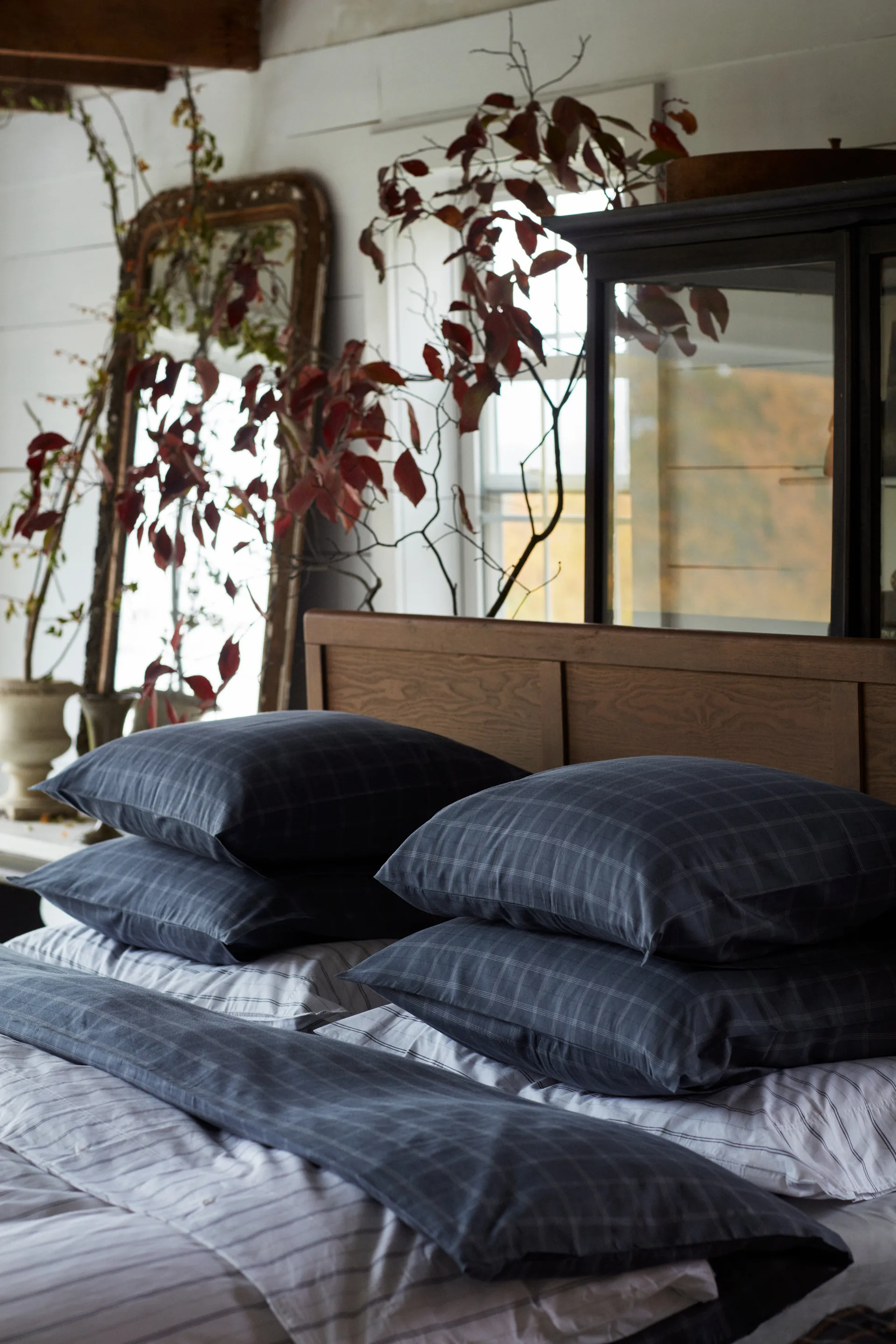 Καρό Pinpoint Oxford παπλωματοθήκη 150x210 cm, Dove Lexington