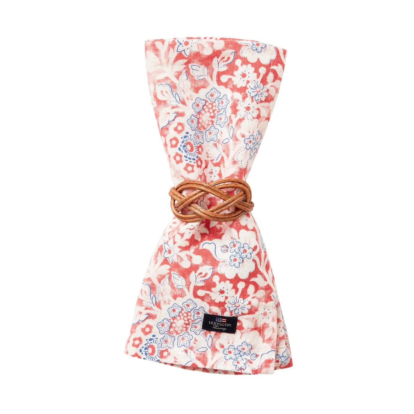 Υφασμάτινη πετσέτα Printed Flowers Recycled Cotton 150x250 cm, Coral Lexington