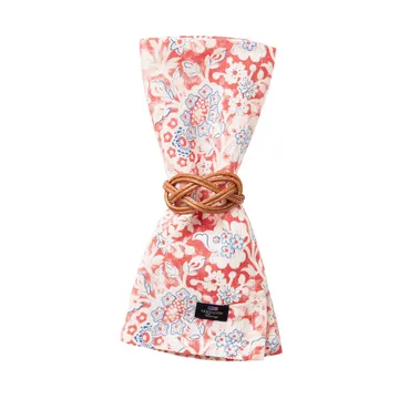 Υφασμάτινη πετσέτα Printed Flowers Recycled Cotton 150x250 cm - Coral - Lexington