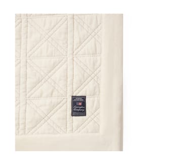 Καπιτονέ βελούδινο κάλυμμα Quilted organic cotton velvet 160x240 cm - Άσπρο - Lexington