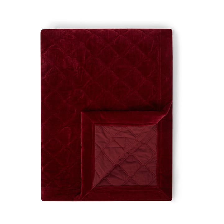 Quilted Organic Cotton Velvet Κουβερλί, 240x260 εκ, Κόκκινο Lexington
