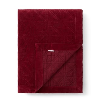Καπιτονέ βελούδινο κάλυμμα Quilted organic cotton velvet 260x240 cm - Κόκκινο - Lexington