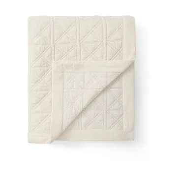 Καπιτονέ βελούδινο κάλυμμα Quilted organic cotton velvet 260x240 εκ. - Άσπρο - Lexington