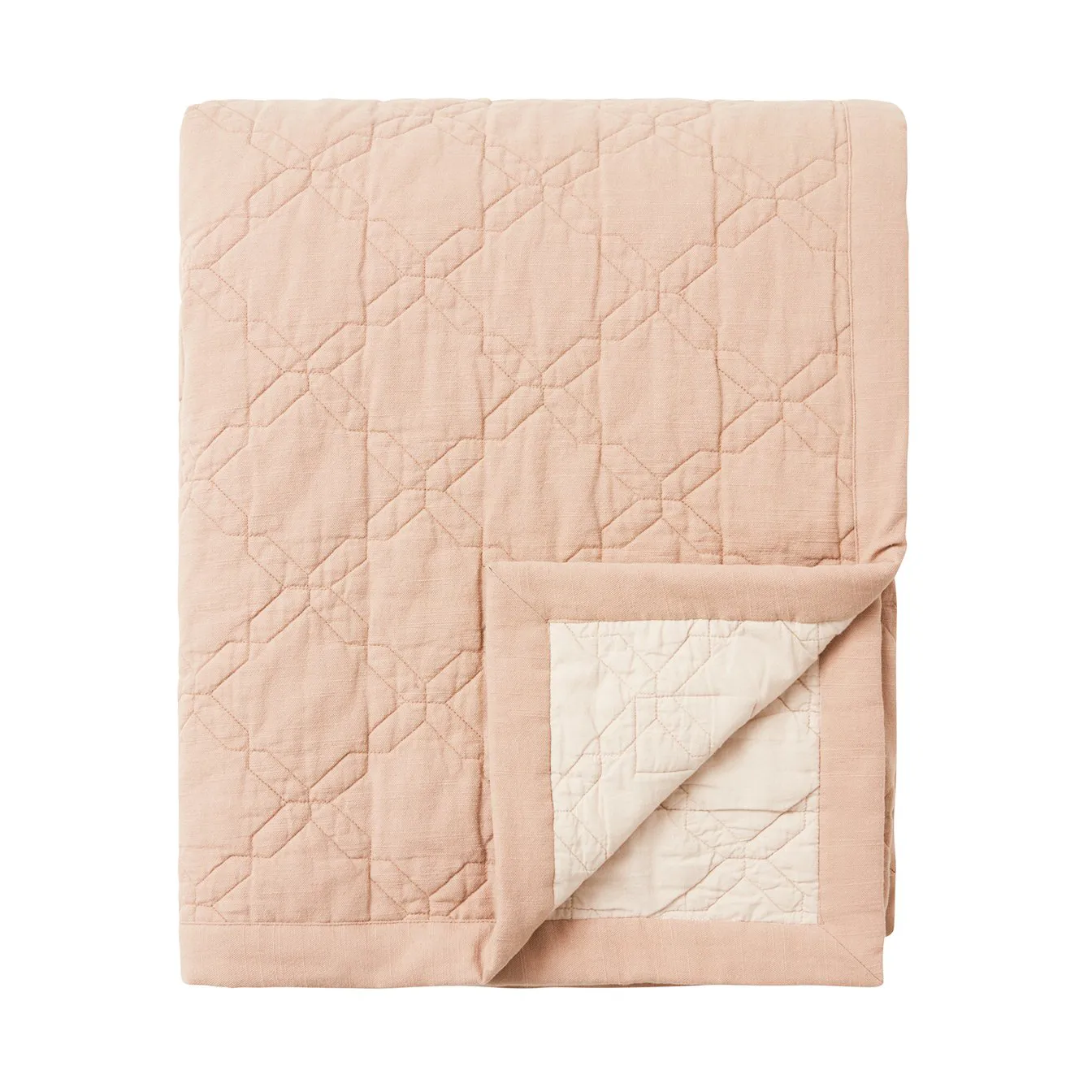 Κάλυμμα κρεβατιού Quilted Recycled Cotton 260x240 cm, Beige Lexington