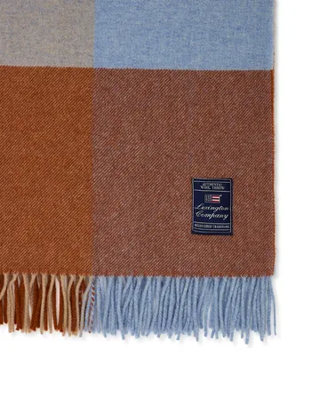 Καρό Recycled μάλλινο ριχτάρι 130x170 cm - Πολύχρωμο - Lexington