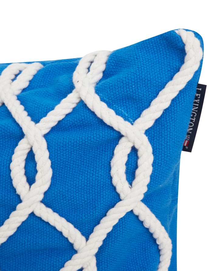 Rope Deco Canvase Διακοσμητική μαξιλαροθήκη 50x50 cm, Μπλε-λευκό Lexington