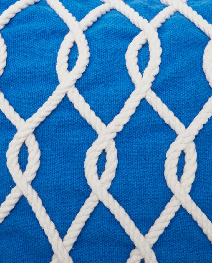 Rope Deco Canvase Διακοσμητική μαξιλαροθήκη 50x50 cm, Μπλε-λευκό Lexington