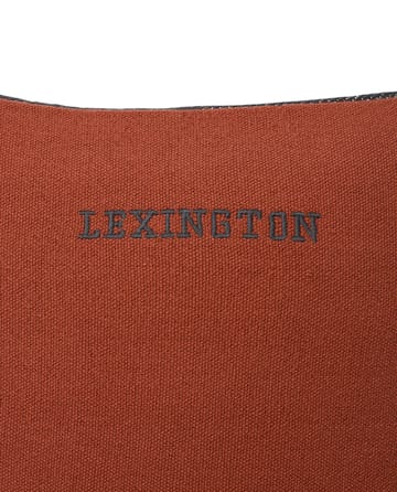 Ιrregular ριγέ βαμβακερή μαξιλαροθήκη  50x50 cm - Χαλκός-Γκρι - Lexington