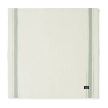 Side πετσέτα ριγέ από οργανικό βαμβάκι 50x50 cm - Λευκό-πράσινο - Lexington