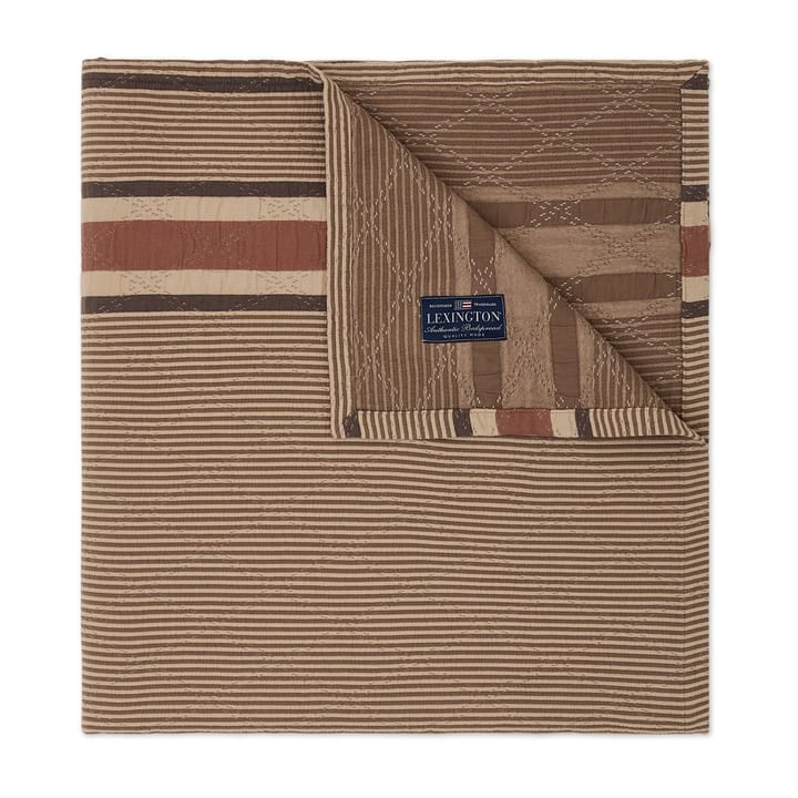 Side Striped Soft Quilted κάλυμμα 160x240 cm - Μπεζ - Lexington