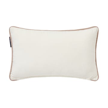 Ski resort οικολογικό βαμβάκι twill μαξιλάρι 30x50 cm - White-Dark blue - Lexington