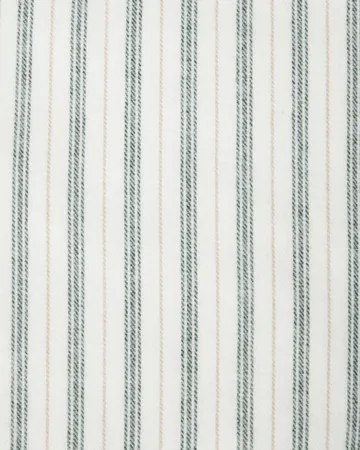 Stripe cotton flannel μαξιλαροθήκη - Λευκό-πράσινο-μπεζ, 50x90 εκ. - Lexington