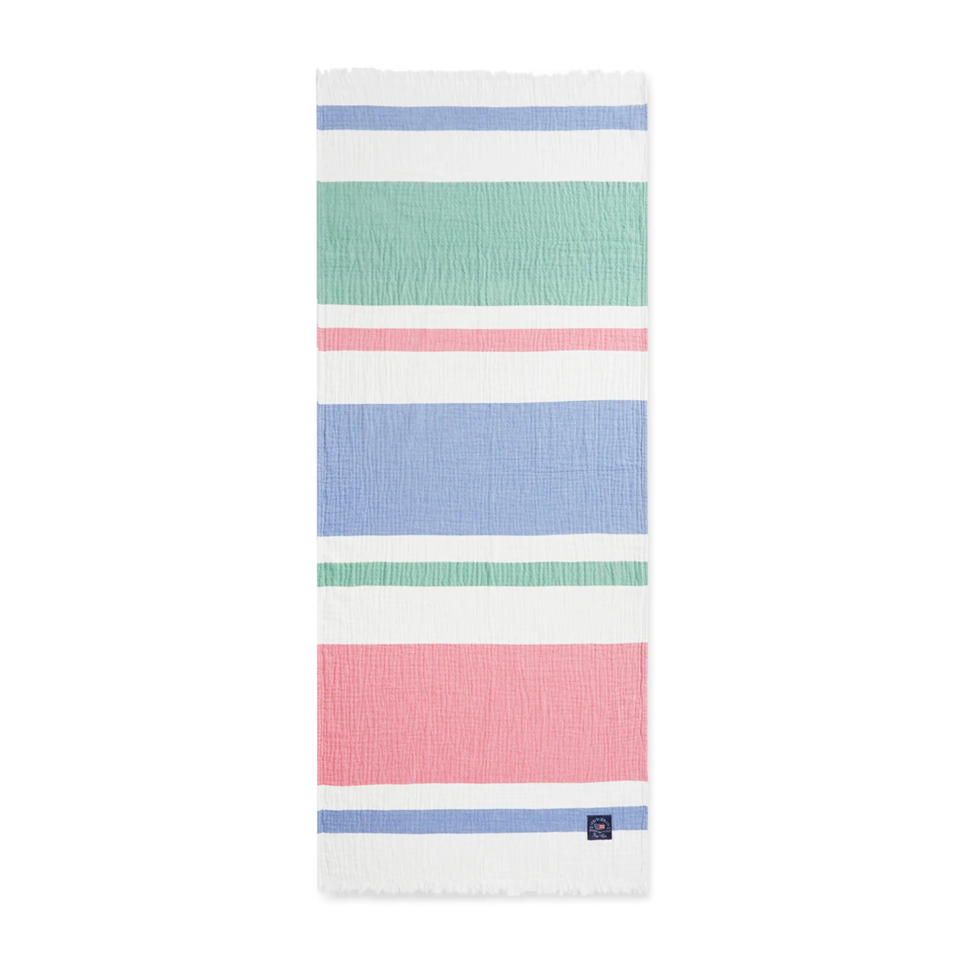 Striped Ριγέ πλεκτή βαμβακερή κουβέρτα 130x170 εκ, Multi Lexington