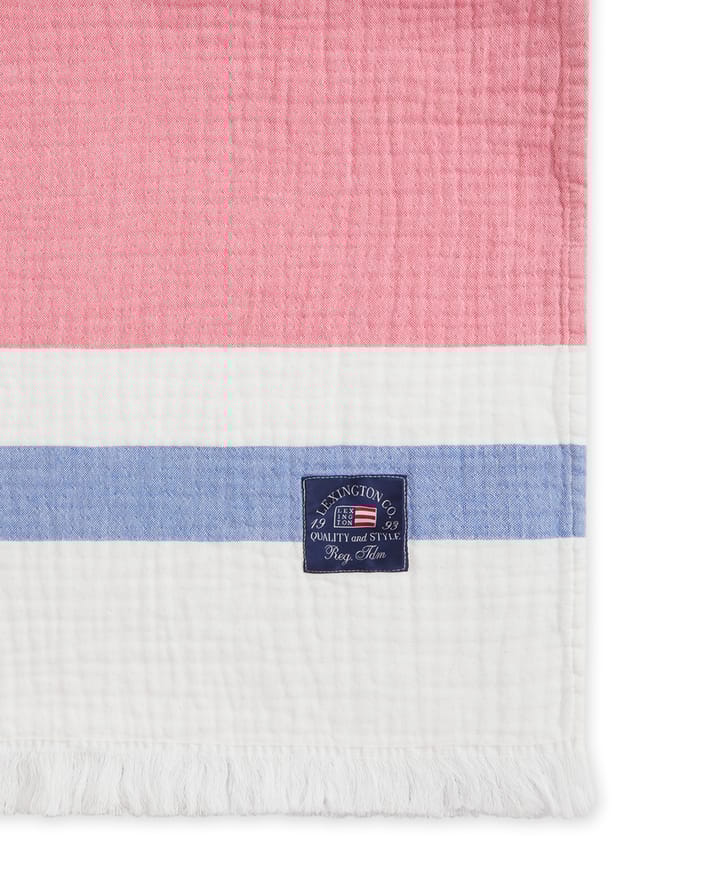 Striped Ριγέ πλεκτή βαμβακερή κουβέρτα 130x170 εκ, Multi Lexington