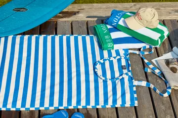 Striped χαλί παραλίας 190x70 εκ - Μπλε-λευκό - Lexington