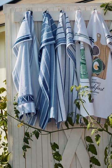 Striped πετσέτα κουζίνας 50x70 cm - Μπλε-Λευκό - Lexington