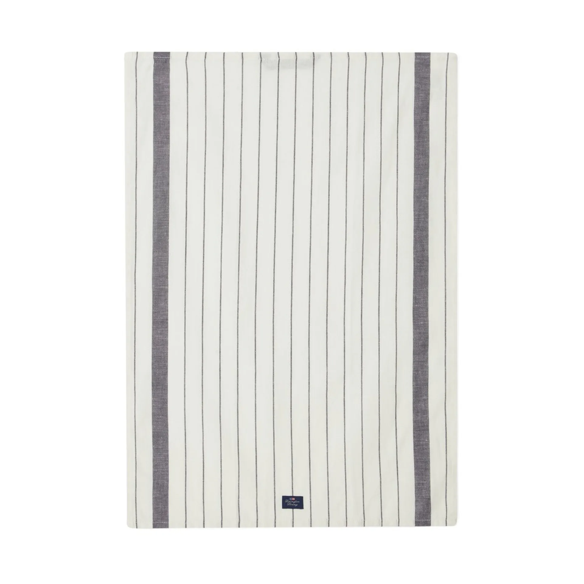 Πετσέτα κουζίνας Striped Cotton Linen 50x70 cm, White Lexington