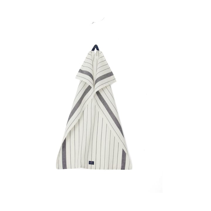 Πετσέτα κουζίνας Striped Cotton Linen 50x70 cm, White Lexington