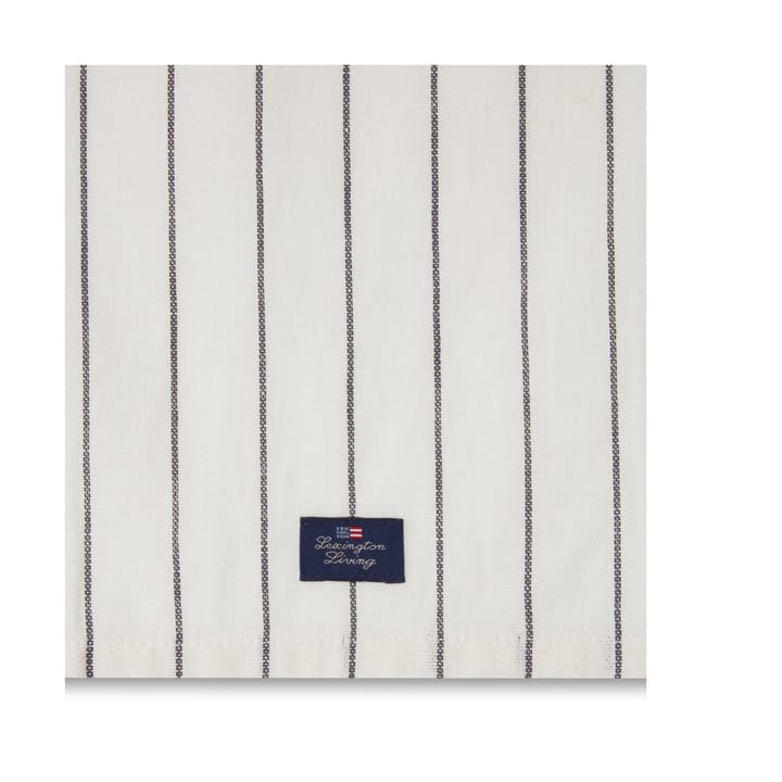 Πετσέτα κουζίνας Striped Cotton Linen 50x70 cm, White Lexington