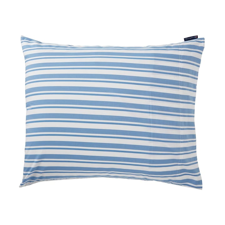 Μαξιλαροθήκη Striped Cotton Poplin 50x60 cm - White-Blue - Lexington