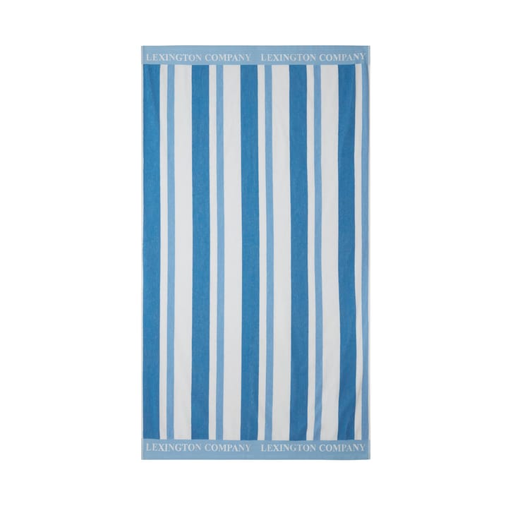 Striped Cotton Terry πετσέτα παραλίας 100x180 cm - Blue - Lexington