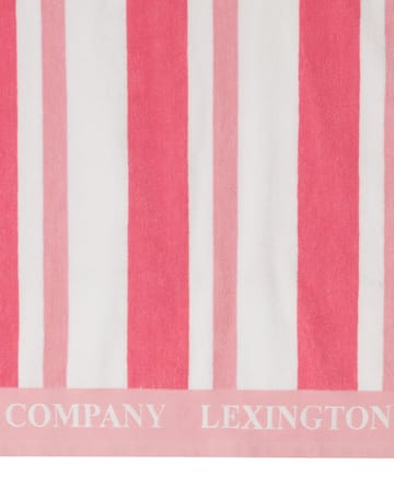 Striped Cotton Terry πετσέτα παραλίας 100x180 cm - Cerise - Lexington