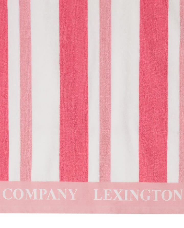 Striped Cotton Terry πετσέτα παραλίας 100x180 cm - Cerise - Lexington