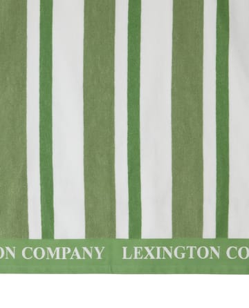 Striped Cotton Terry πετσέτα παραλίας 100x180 cm - Green - Lexington