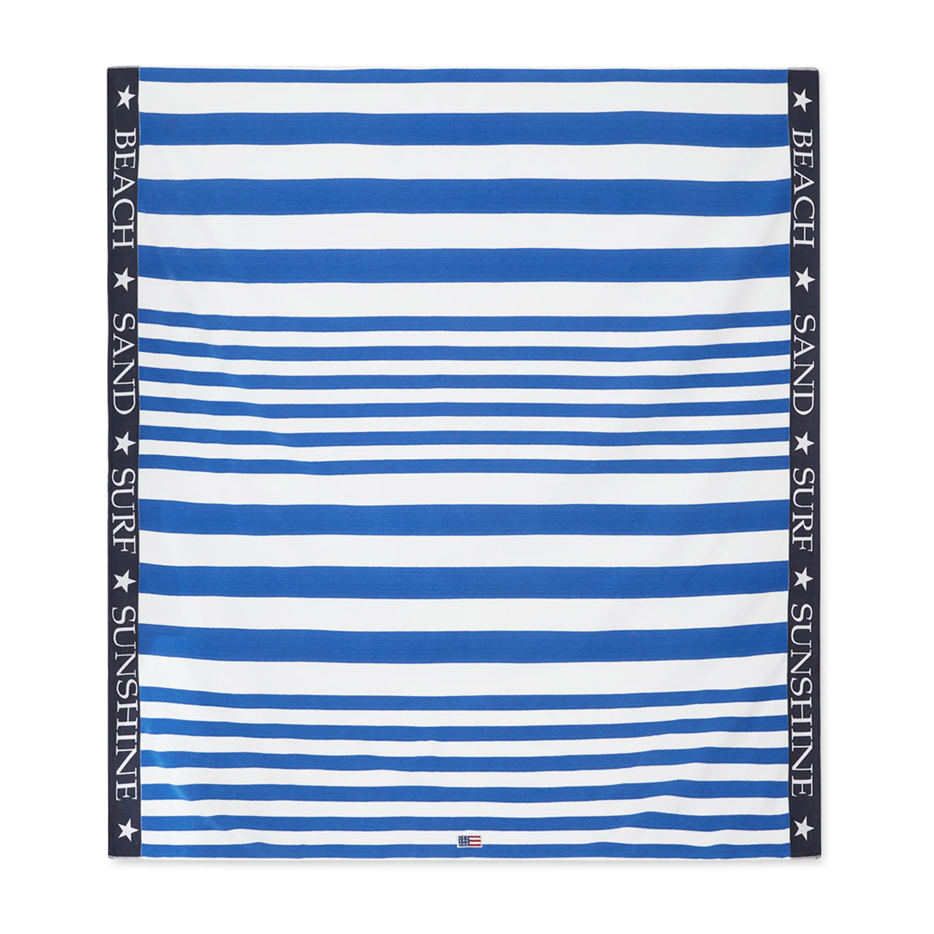 Striped Family πετσέτα θαλάσσης 200x180 cm, Μπλε-λευκό Lexington