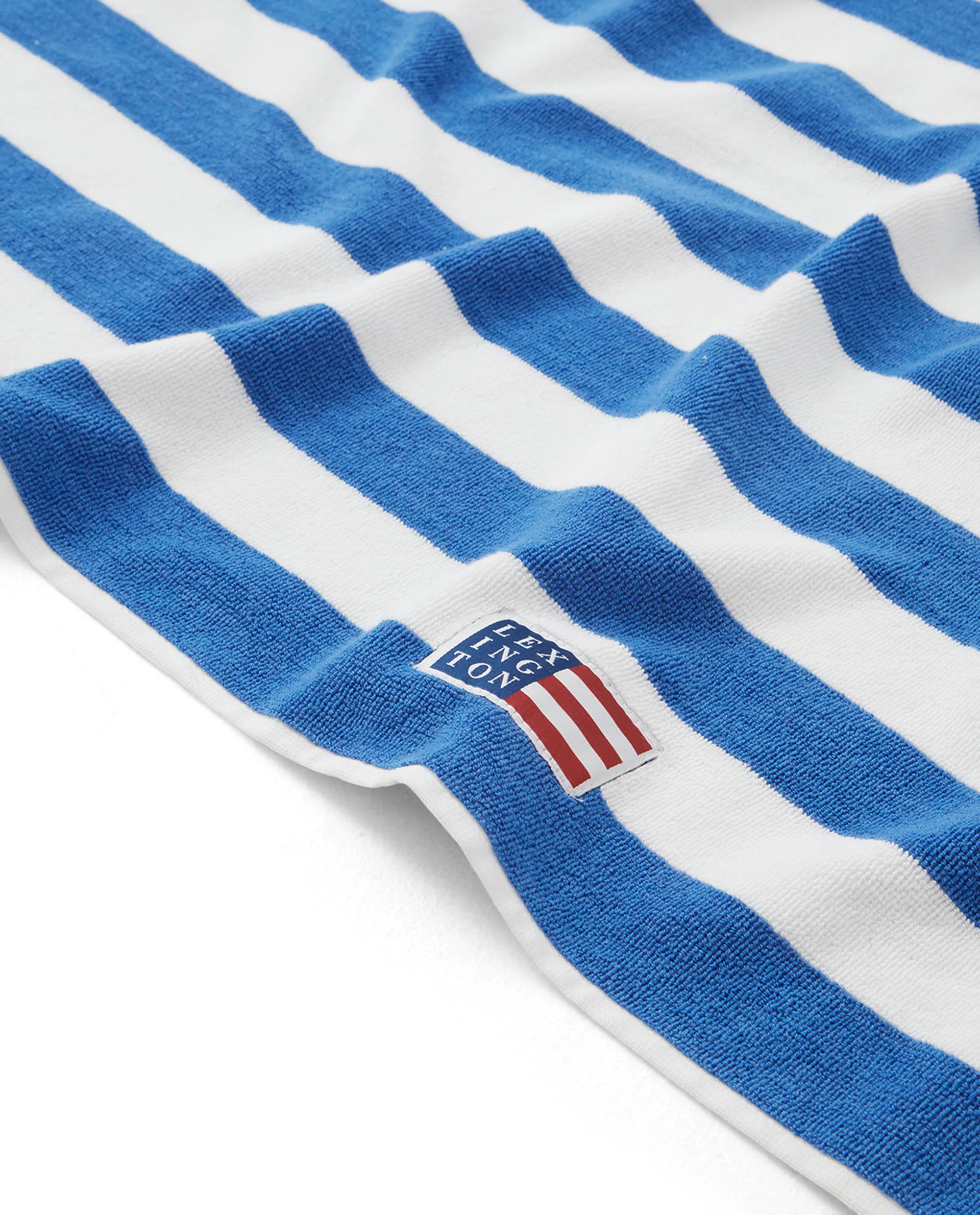 Striped Family πετσέτα θαλάσσης 200x180 cm, Μπλε-λευκό Lexington