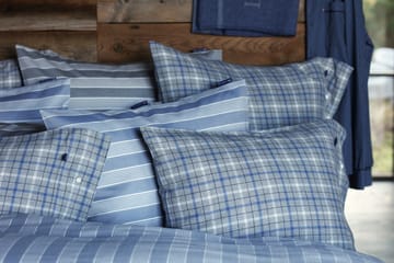 Striped Βαμβακερή παπλωμ�ατοθήκη Lyocell 150x210 cm - Μπλε-λευκό - Lexington