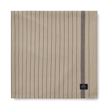 Striped Organic Cotton τραπεζομάντηλο 150x350 εκ - Beige-dark grey - Lexington