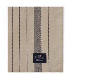 Striped Organic Cotton τραπεζομάντηλο 150x350 εκ - Beige-dark grey - Lexington