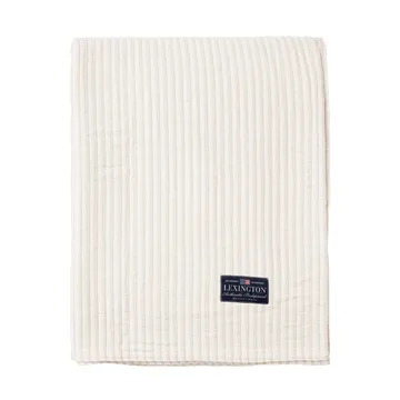 Κάλυμμα κρεβατιού Striped Reversable Oraginc Cotton 260x240 cm - Off white - Lexington