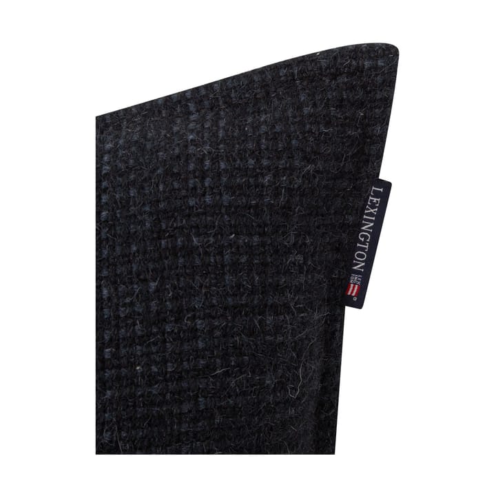 Structured Wool Cotton mix κάλυμμα μαξιλαριού 50x50 cm, Σκούρο γκρι Lexington