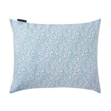 Μαξιλαροθήκη Wave Printed Cotton Sateen 50x60 cm - White-Blue - Lexington