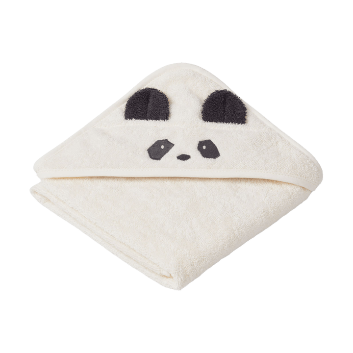 Albert πετσέτα μπάνιου με κουκούλα 70x70 cm - Panda creme de la creme - Liewood