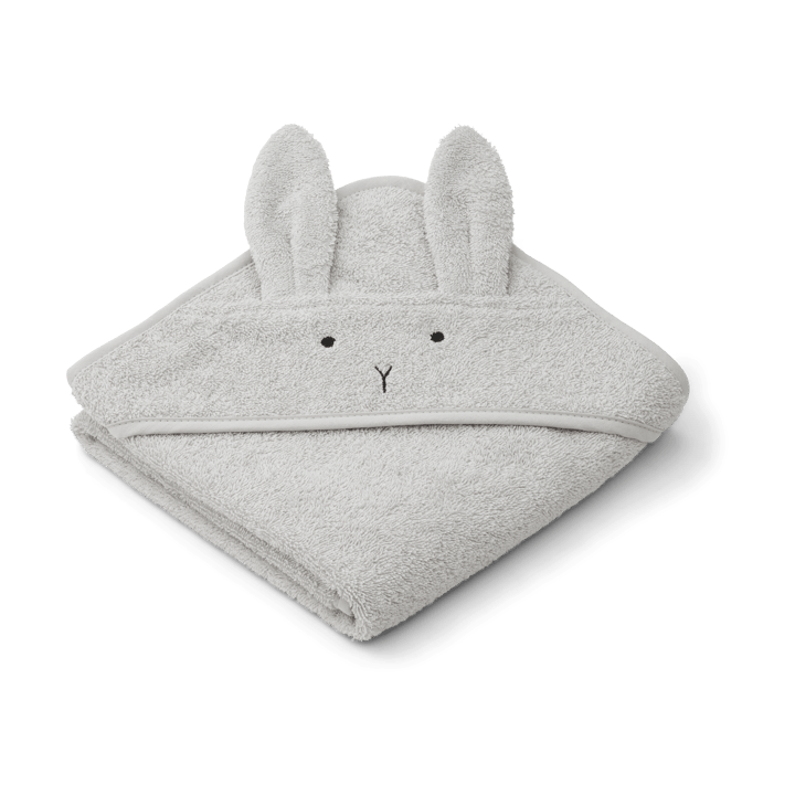 Albert πετσέτα μπάνιου με κουκούλα 70x70 cm - Rabbit dumbo grey - Liewood