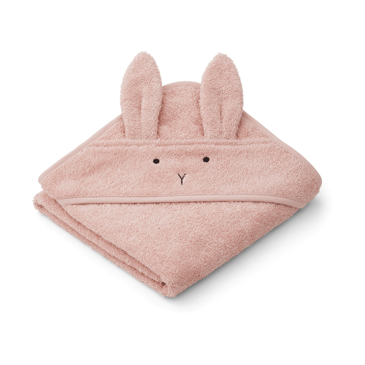 Albert πετσέτα μπάνιου με κουκούλα 70x70 cm - Rabbit rose - Liewood