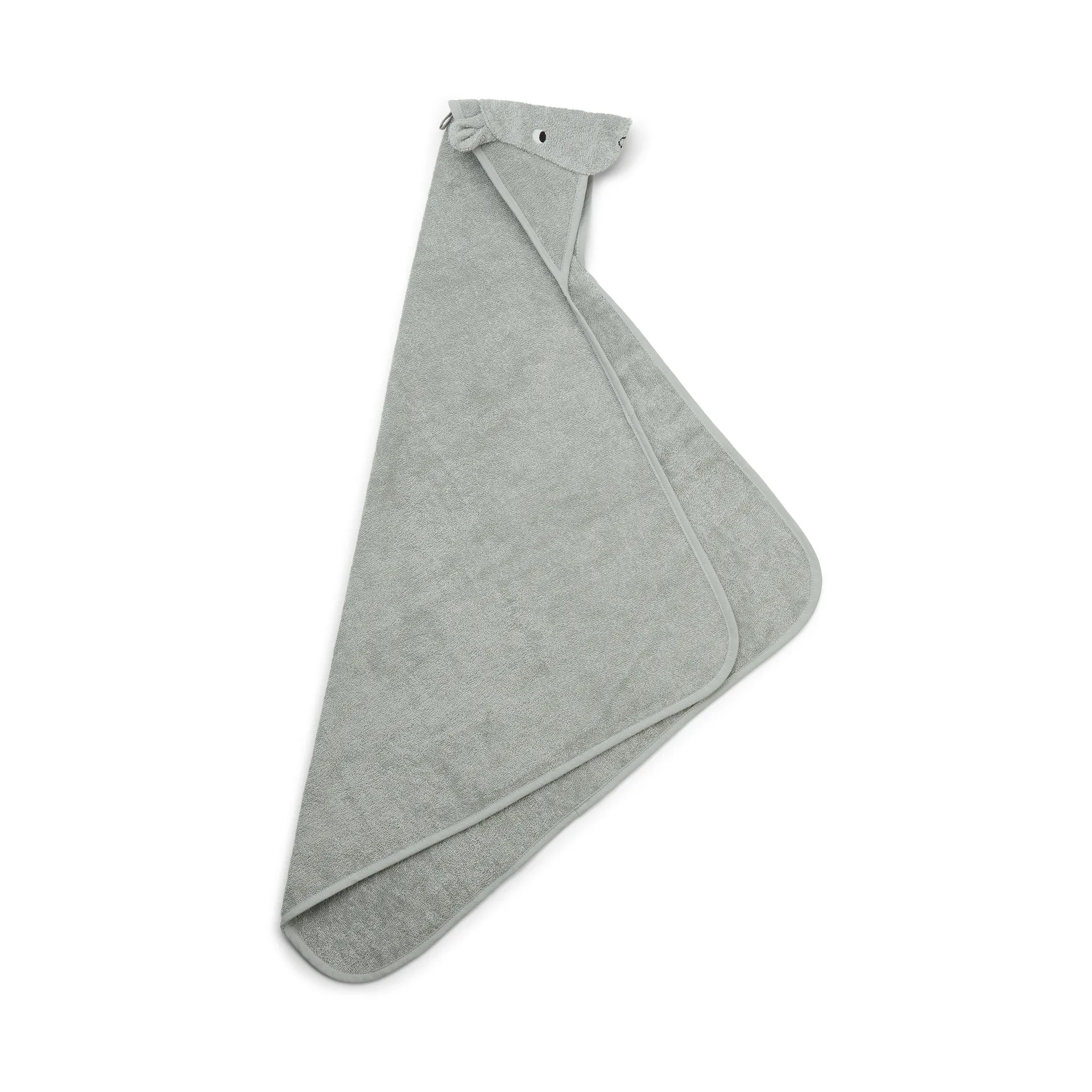 Albert πετσέτα μπάνιου με κουκούλα 70x70 εκ., Hippo dove blue Liewood