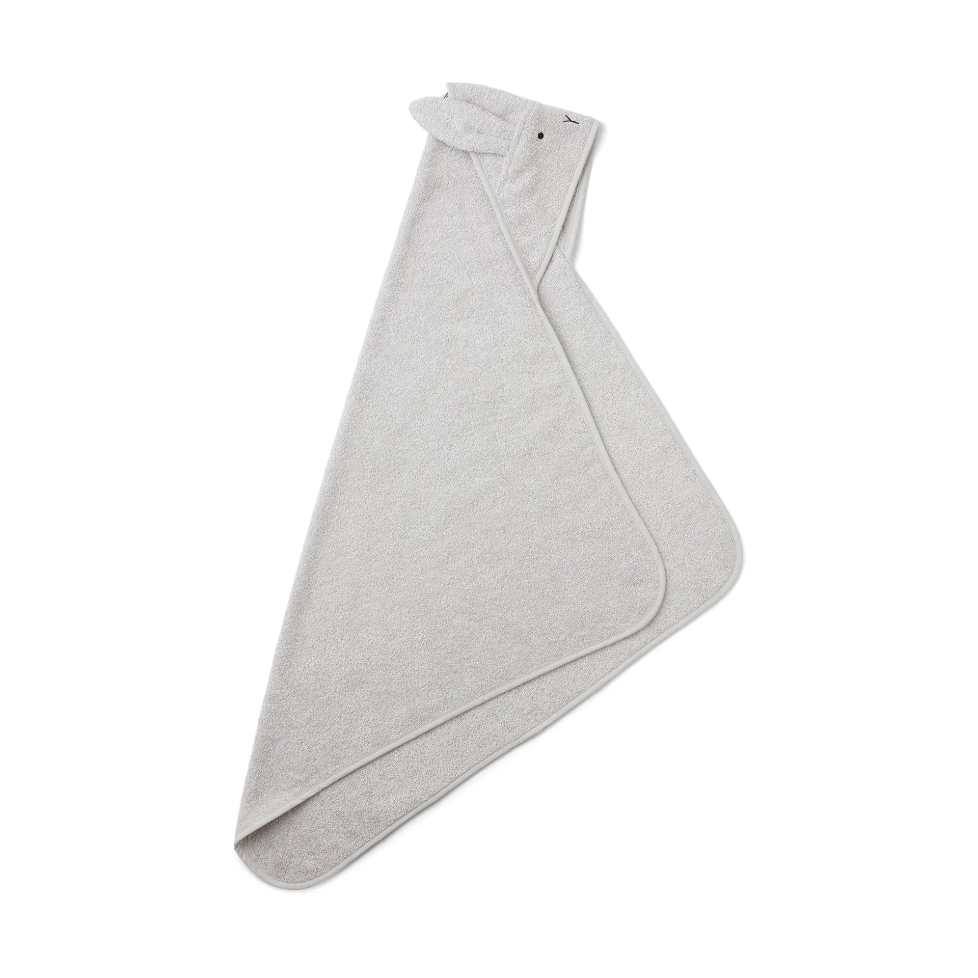 Albert πετσέτα μπάνιου με κουκούλα 70x70 εκ., Rabbit dumbo grey Liewood
