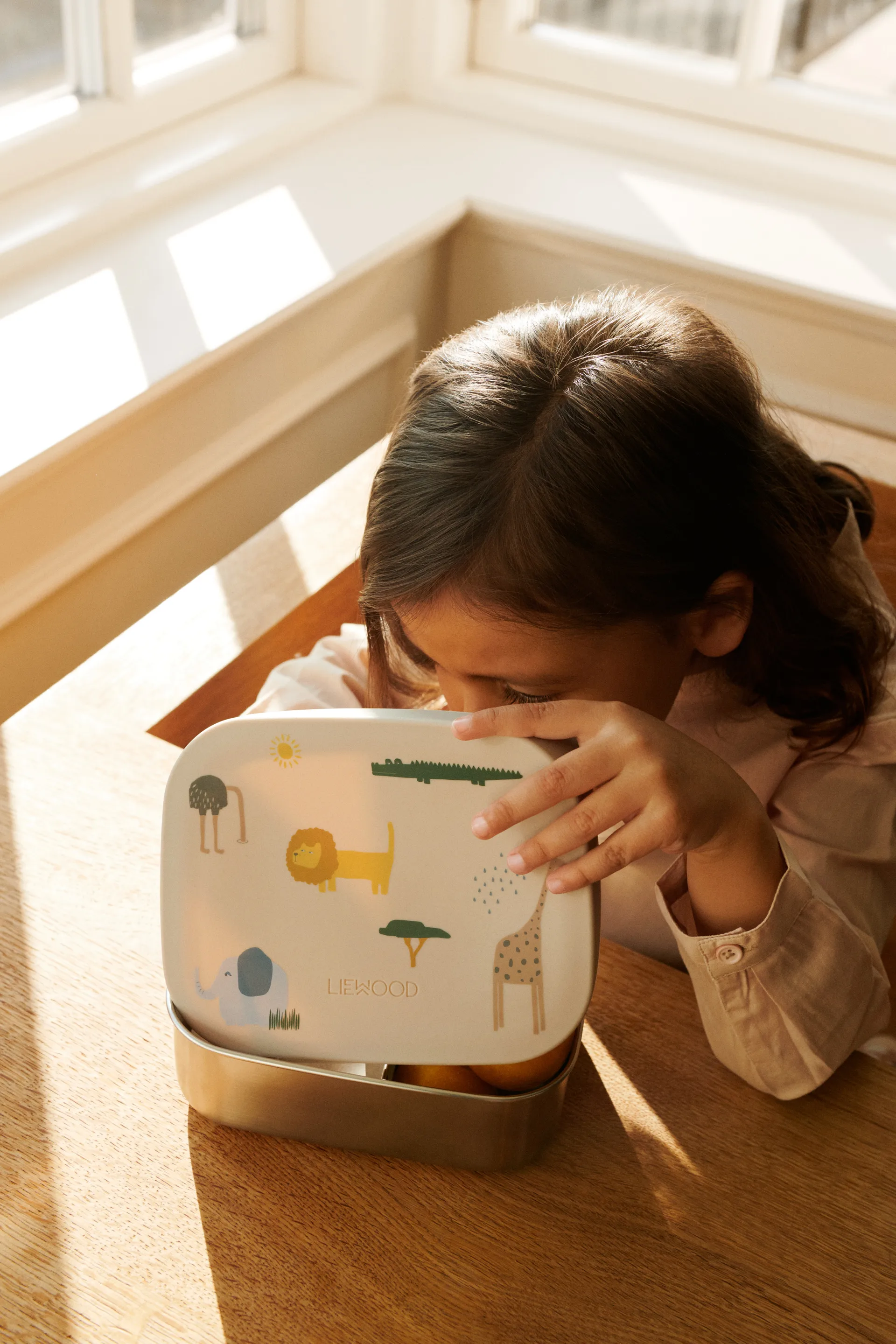 Arthur δοχείο φαγητού 13,5x17 εκ., Safari sandy mix Liewood