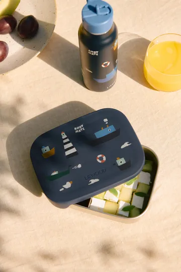 Arthur δοχείο φαγητού 13,5x17 εκ. - Sailing-classic navy - Liewood