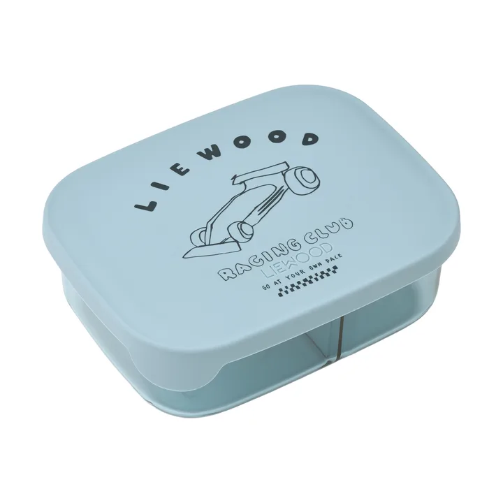 Arthur Tritan δοχείο φαγητού 13,5x17 cm - Race cars-Beach blue - Liewood
