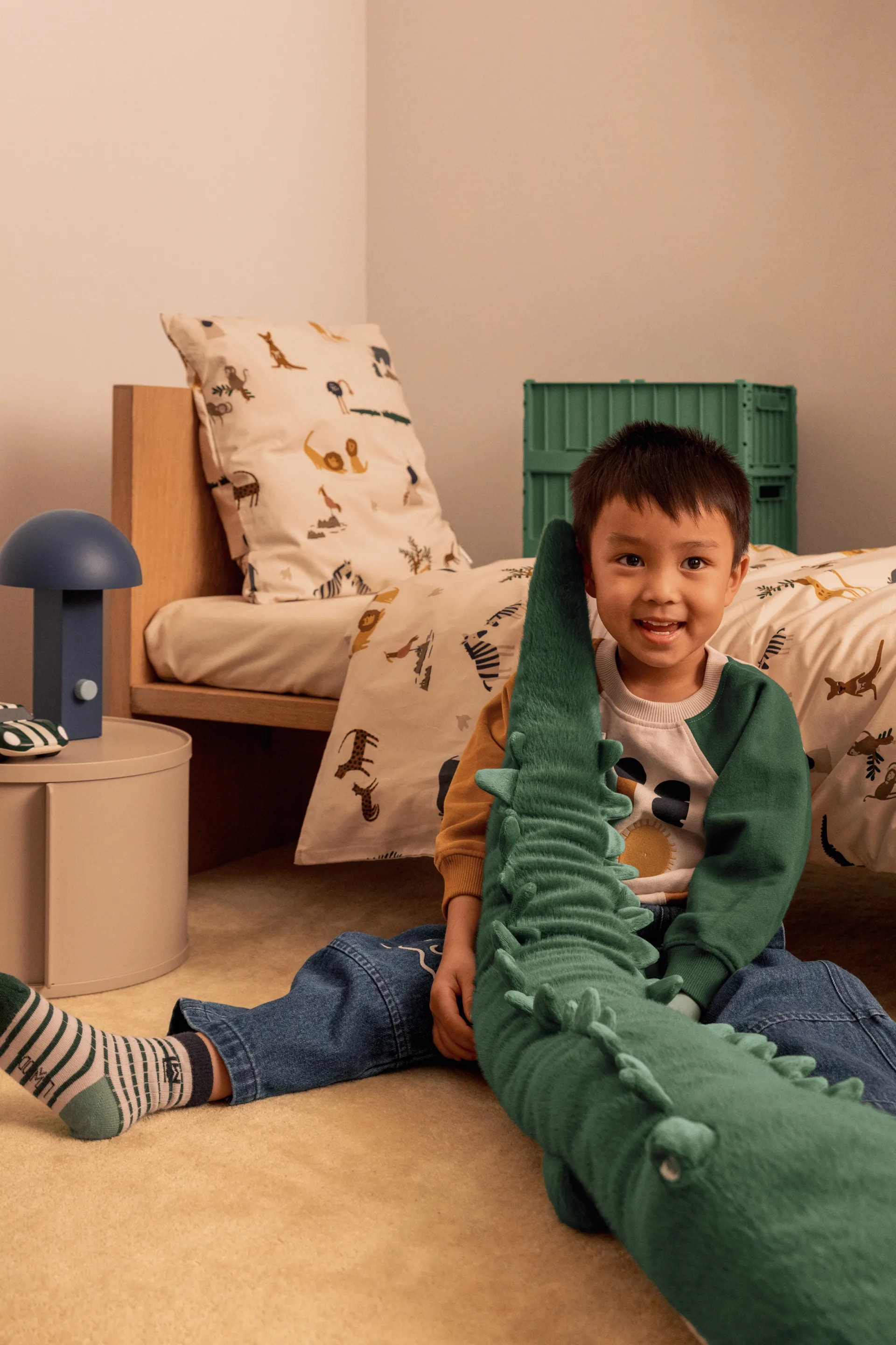 Baryden Carlos Crocodile λούτρινο παιχνίδι, Garden green Liewood