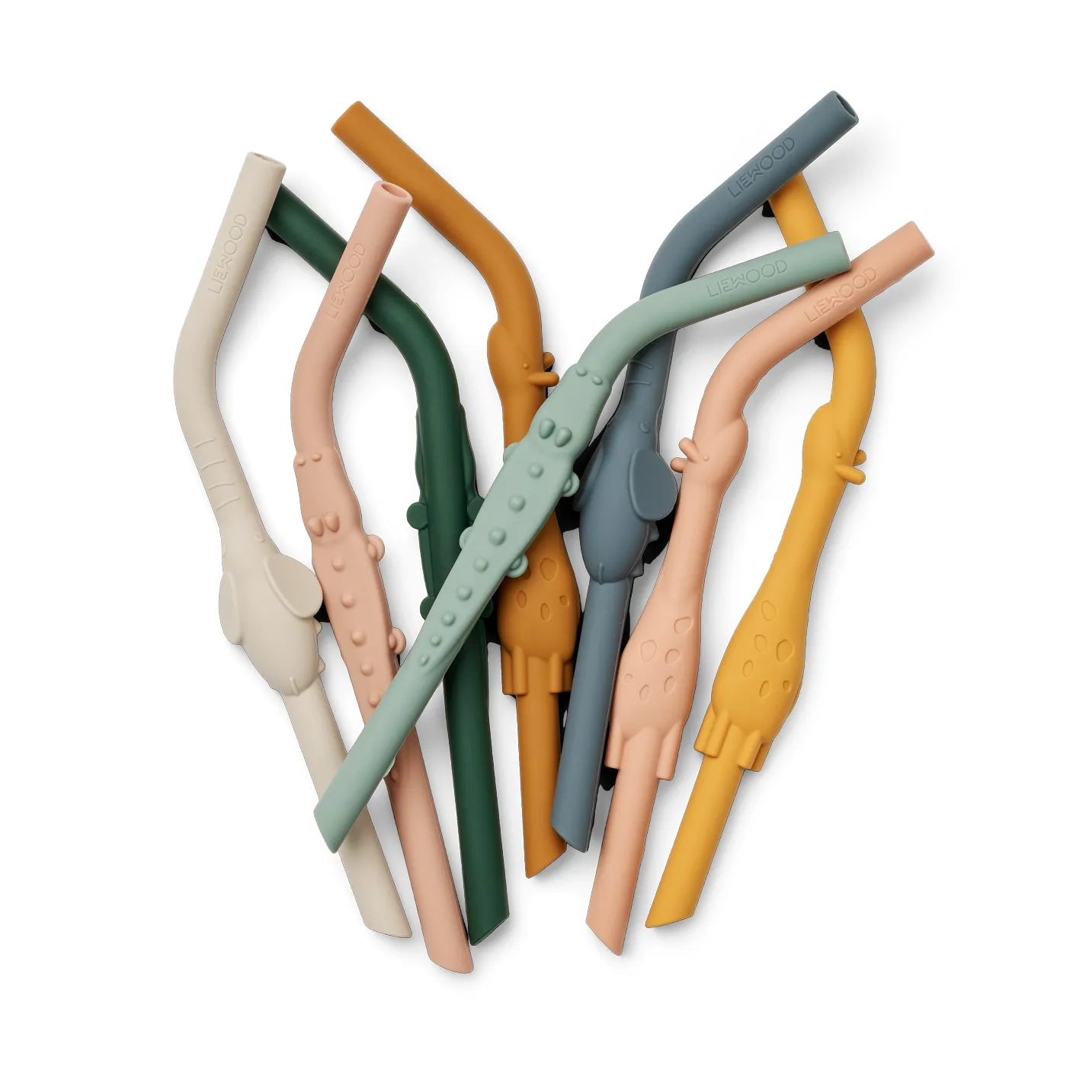 Carlson All Together καλαμάκια 8 τεμάχια, Yellow mellow multi mix Liewood