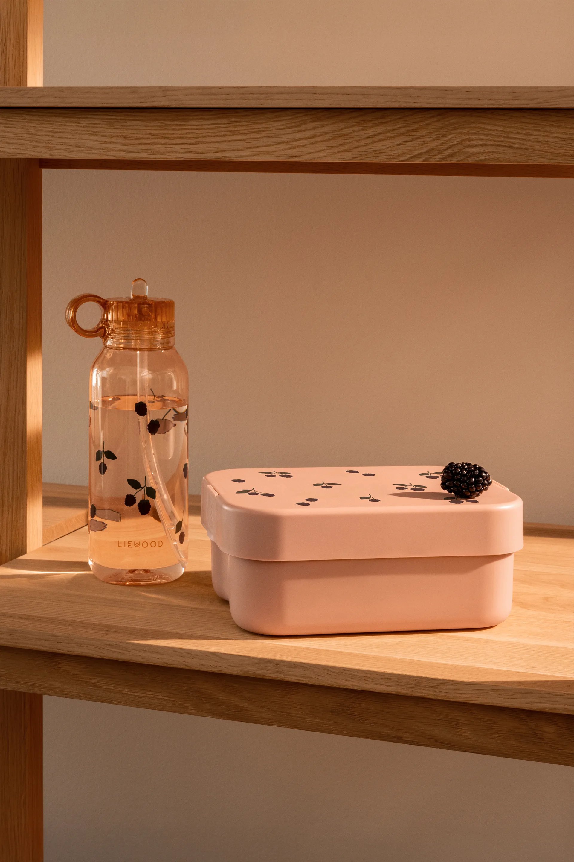 Chelsey printed lunchbox 2 τεμάχια, Berry-Pale Tuscany Liewood