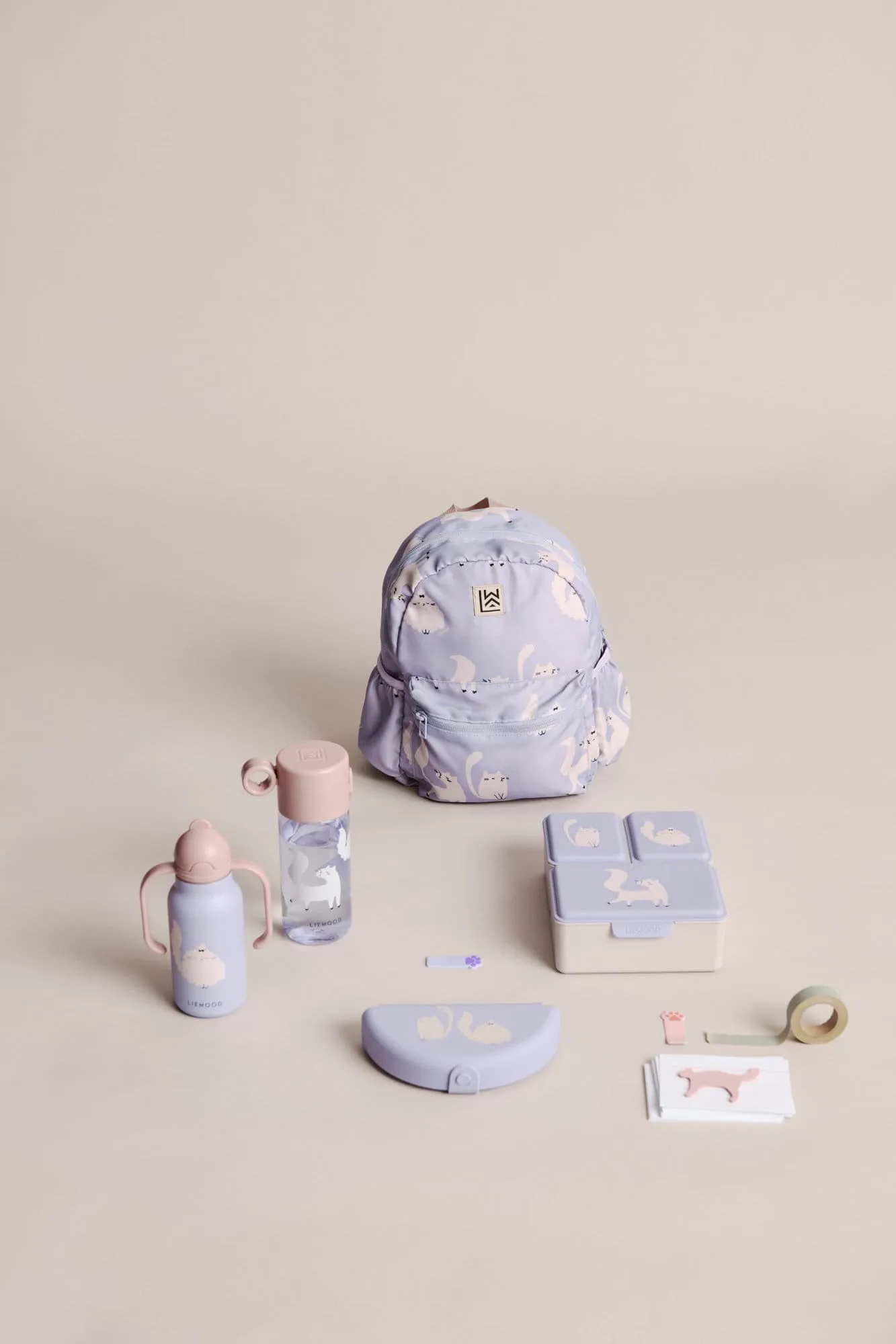 Clemence παγούρι 35 cl, Cat-Warm lilac Liewood